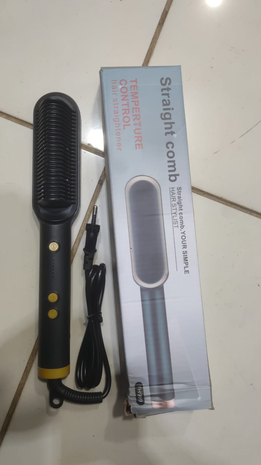 2-in-1 Electric Hair Straightening Brush