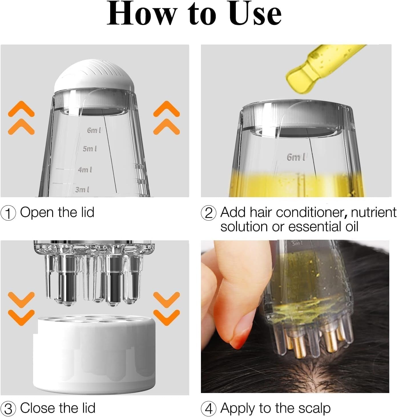 Easy Hair Oil Applicator Comb