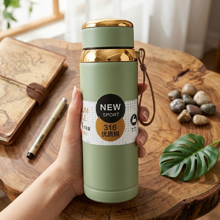 Matte Stainless Steel Water Bottle