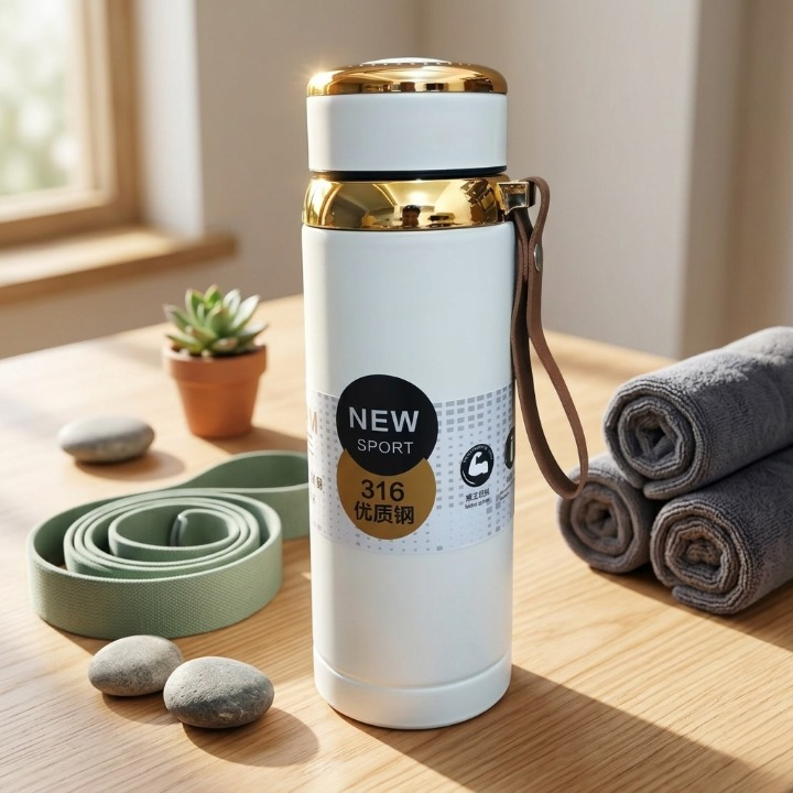 Matte Stainless Steel Water Bottle