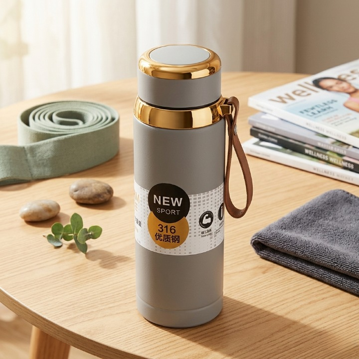 Matte Stainless Steel Water Bottle