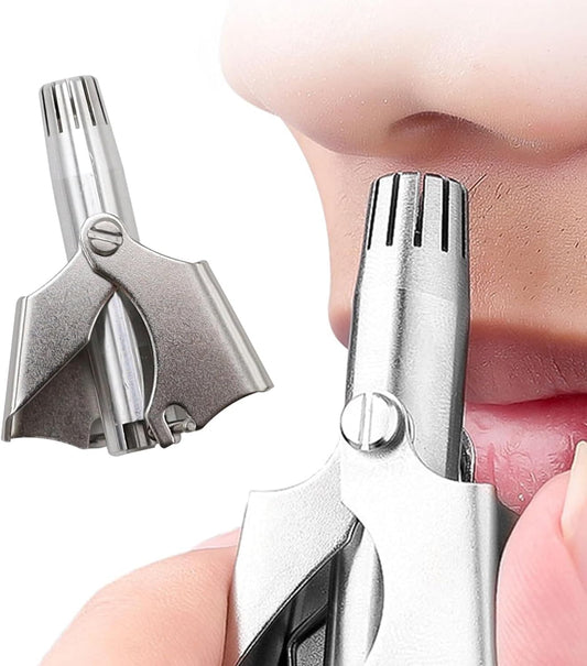 Stainless Steel Manual Nose Hair Trimmer