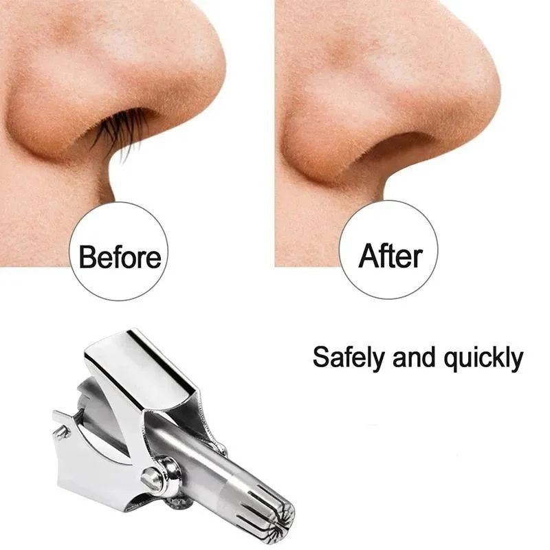 Stainless Steel Manual Nose Hair Trimmer