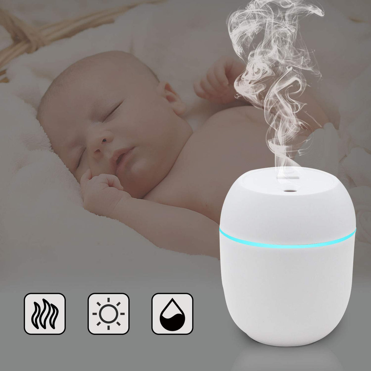 3-in-1 Aroma Diffuser Humidifier Device
