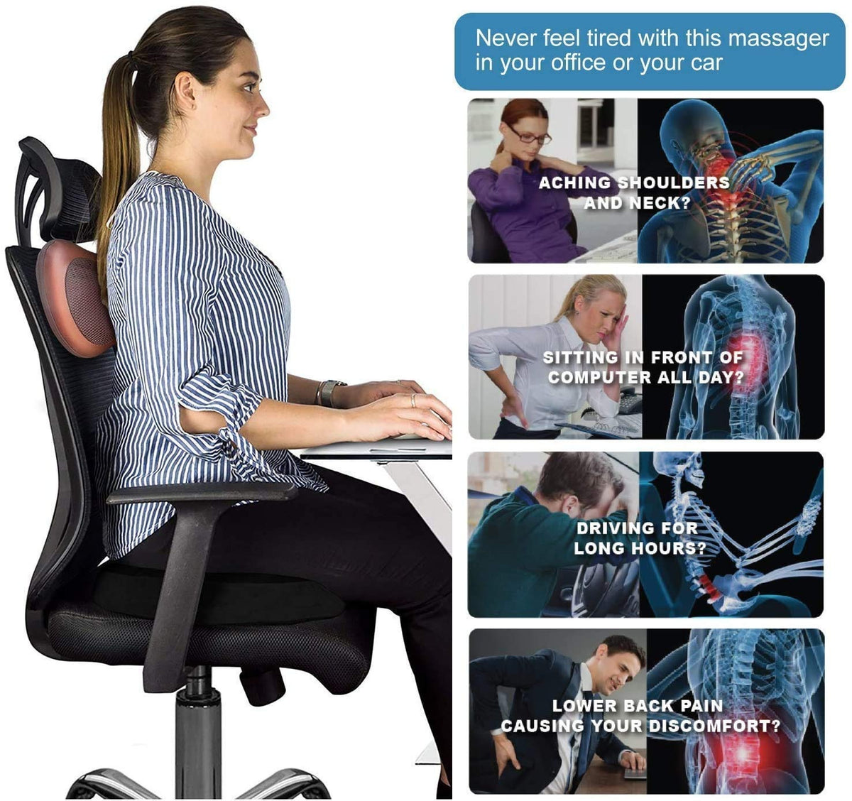 Electric Heat Massage Pillow