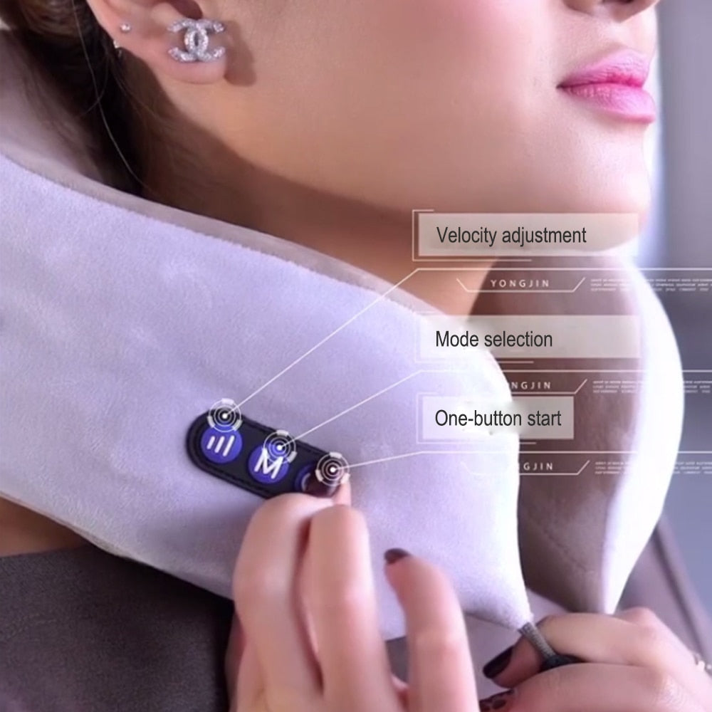U Shaped Pillow Neck Massager